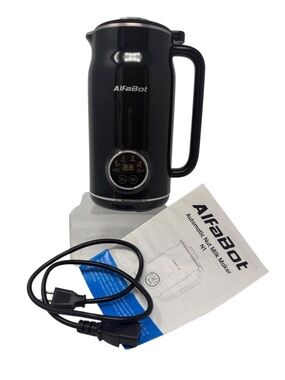 AlfaBot Black Automatic N1 Nut Milk Maker 600ml 20.3 oz